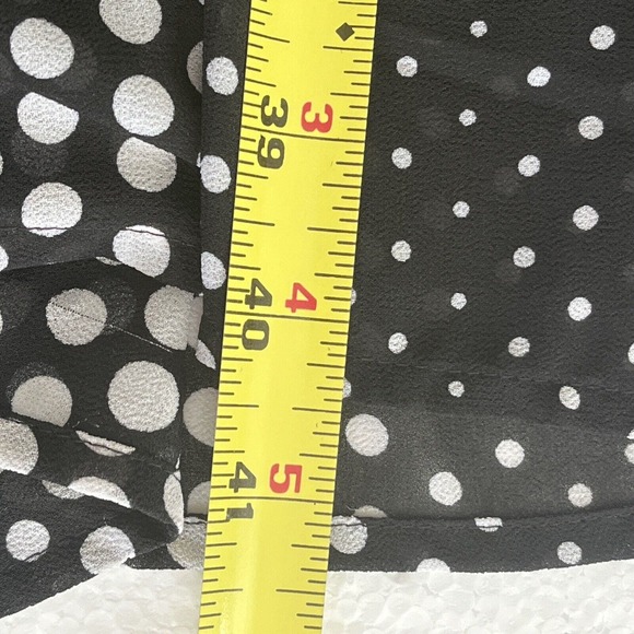 Michael Kors Size 16 Maxi Dress Arailia Asymmetrical Hem Polka Dot Casual Office - Picture 12 of 15